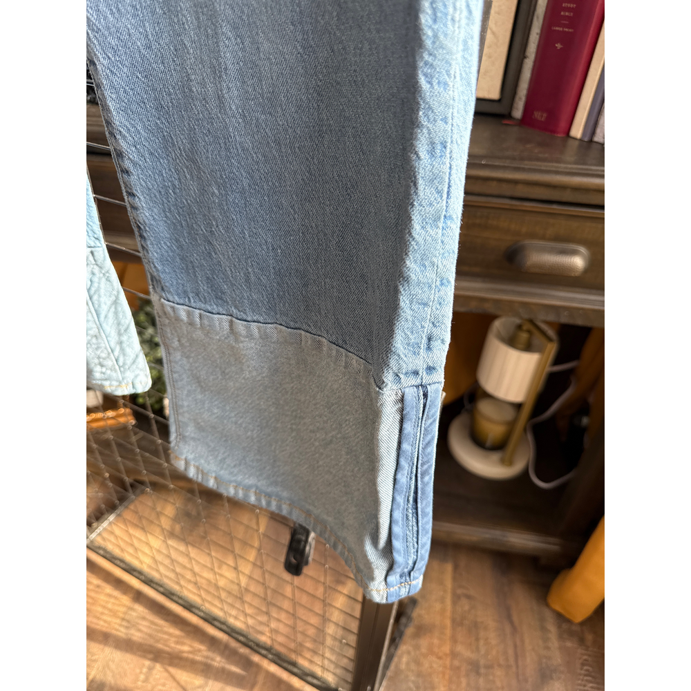 Habitual Ankle Cuff Wide Leg Jeans (Women) in Blue - Picture 5 of 9